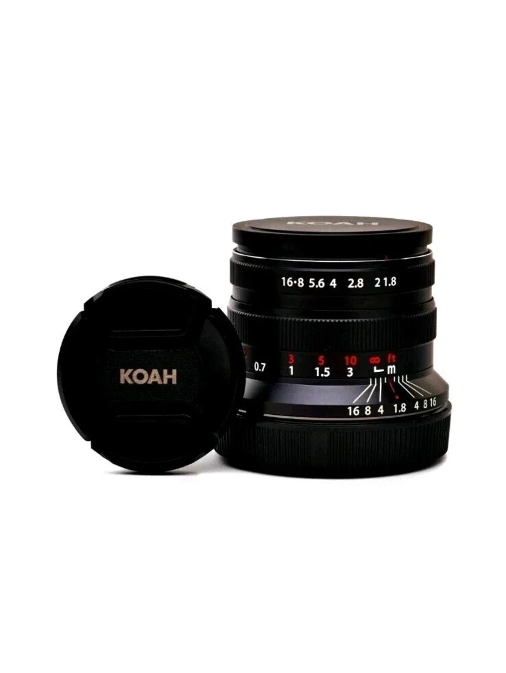 Koah Artisans 55mm f/1.8 Large Aperture Manual Focus Lens for Canon RF (Black)B